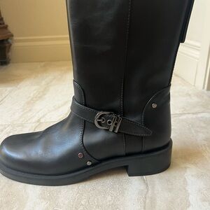 Stuart Weitzman Maverick Studded Leather Ankle Boots